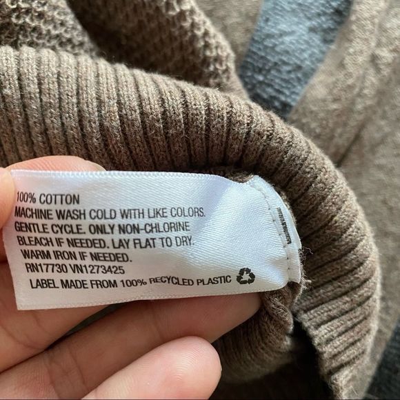 MOSSIMO knit tunic cardigan brown XL button VGUC - Picture 7 of 8